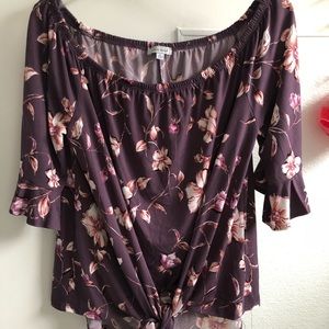 Large Floral Off the Shoulder Top
